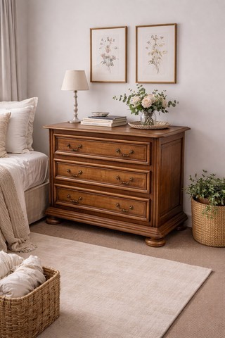 Commode Louis XIV merisier